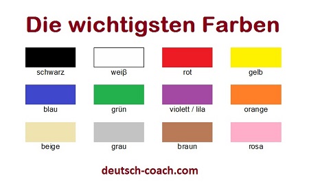 Die Farben Deutsch Coach Com